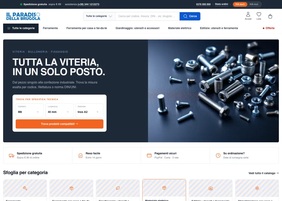 Il Paradiso della Brugola storefront